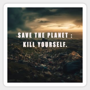 save the planet Sticker